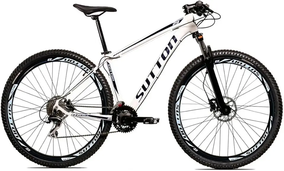 Bicicleta Aro 29 Sutton Extreme 21V Shimano Freio a Disco Quadro de Alumínio 21 Marchas com Suspensão Com Trava e Regulagem