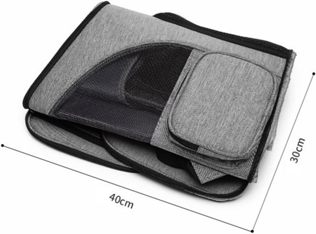 1Pc Portable Pet Backpack Foldable Dog Cat Carrier with Breathable Design for Easy Travel Comfortable Storage Bag for Pets Grey
