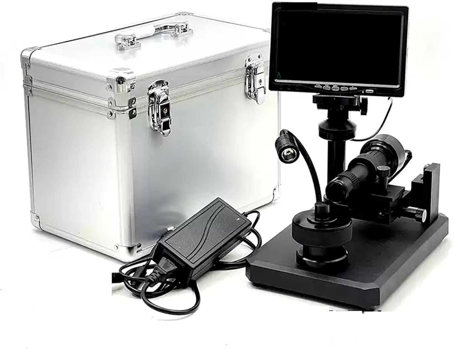 7-Zoll-diamantgürtel-betrachter, 100-fache Vergrößerung, Digitales LCD-mikroskop Mit Led-Beleuchtung, 360° Drehbarer Ringhalter, 800 X 480 Pixel Auflösung, Präzise Identifizierung