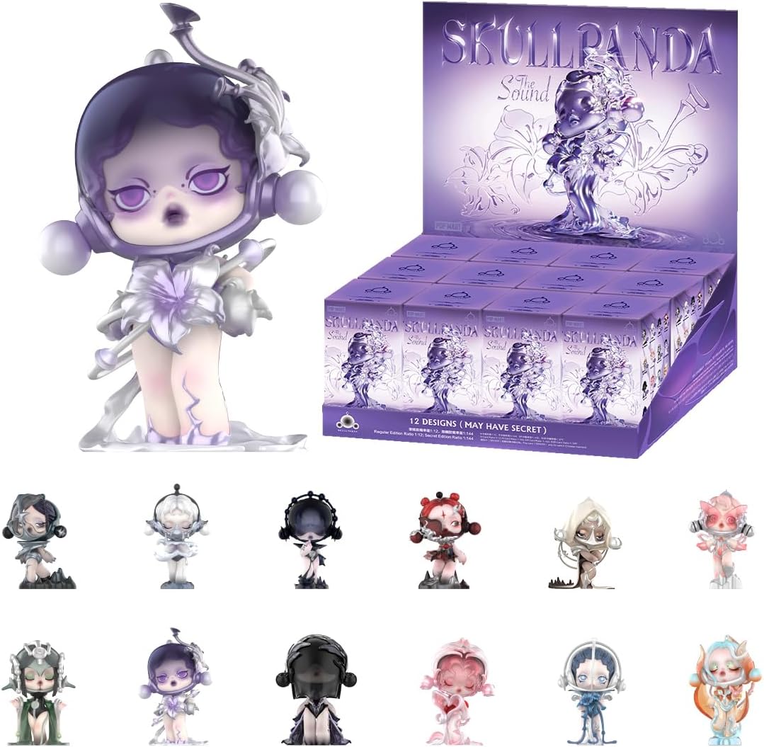 SKULLPANDA The Sound Series Whole Set Articulated Character Premium Design Gifts for Women Fan-Favorite Collectible Art Toy Figure