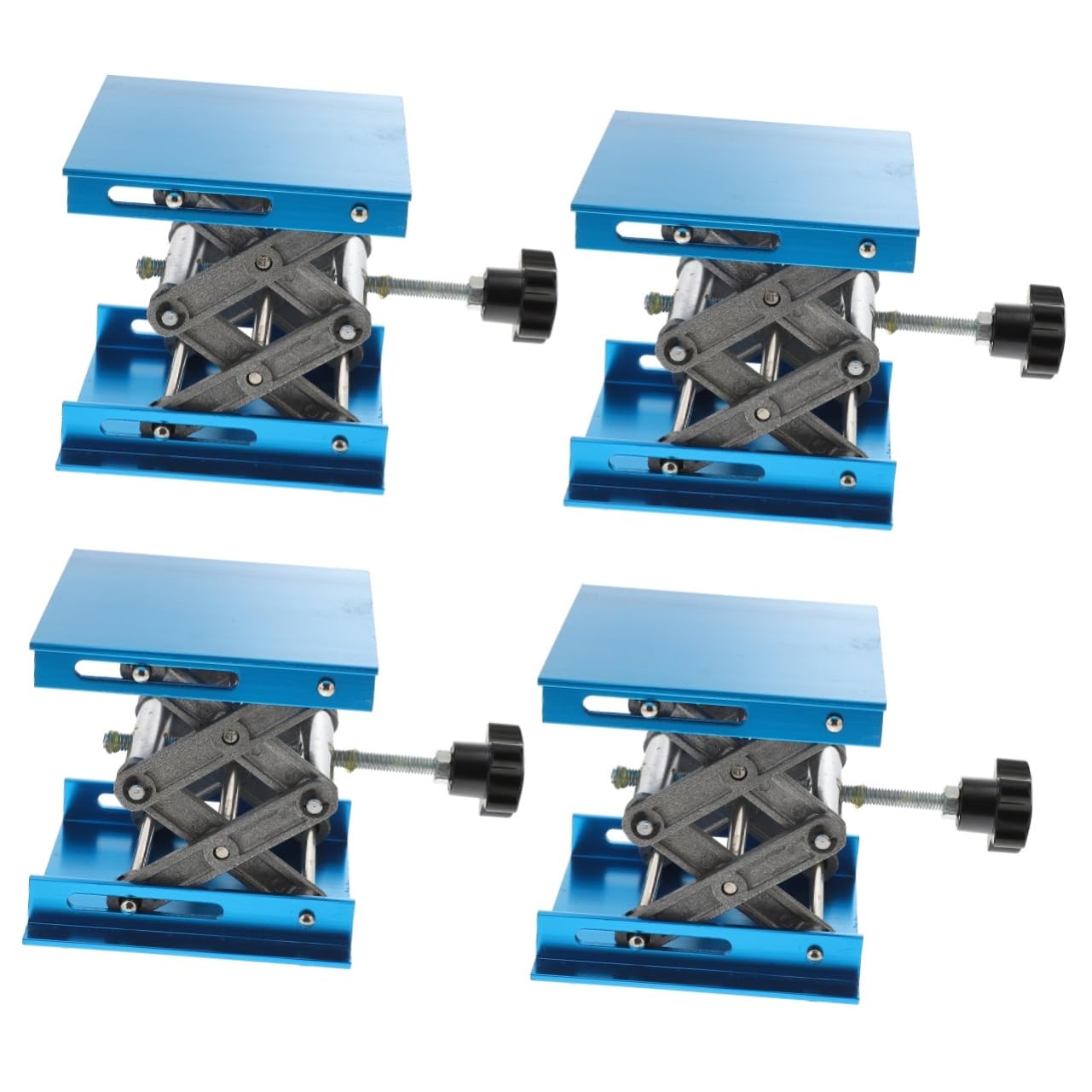 PRETYZOOM 4 Piezas Mesa de Aluminio Manual Soporte para Laboratorio de y Práctica para Uso Industrial y Móvil
