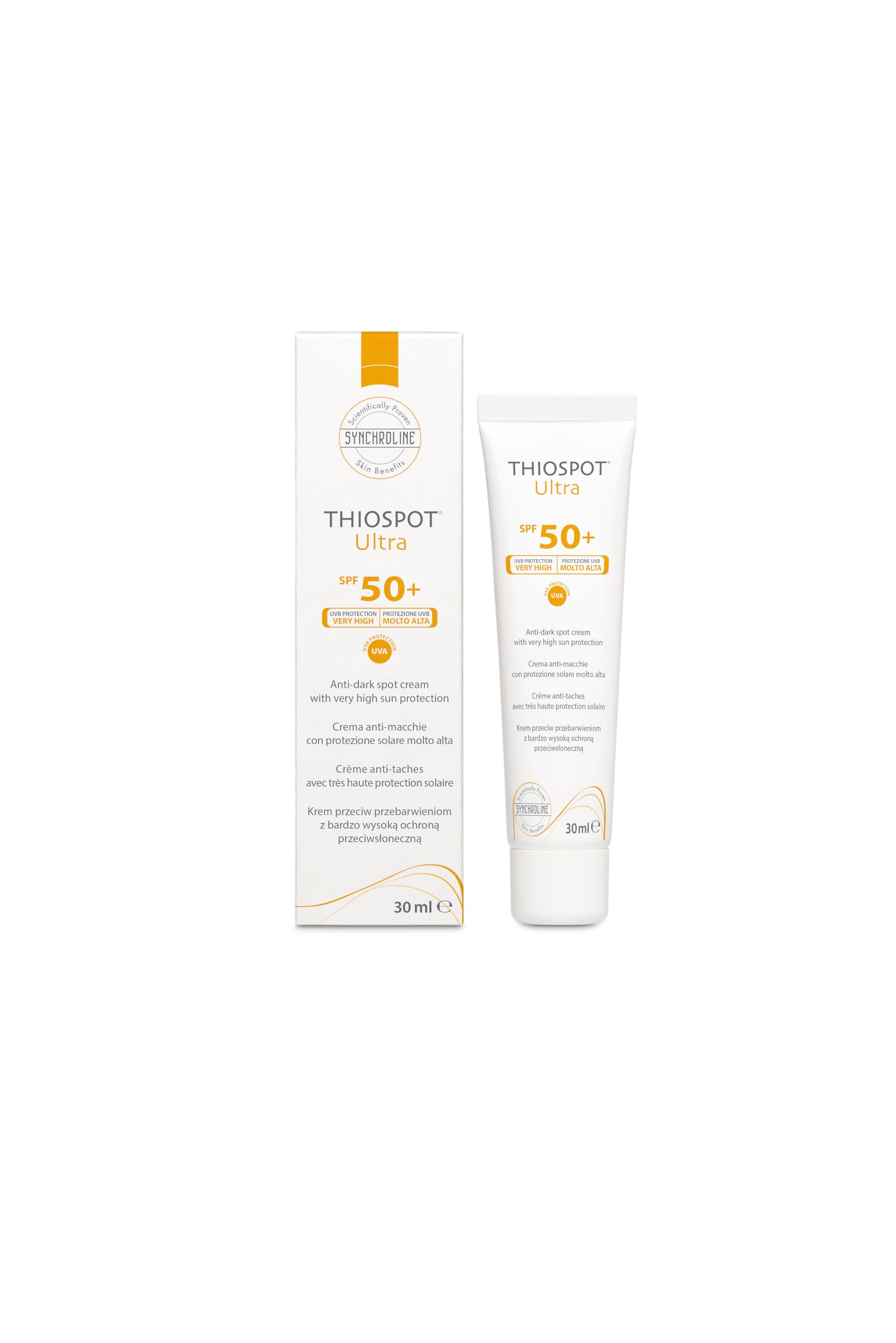 Synchroline Thiospot Ultra SPF 50 Cream. 30ml