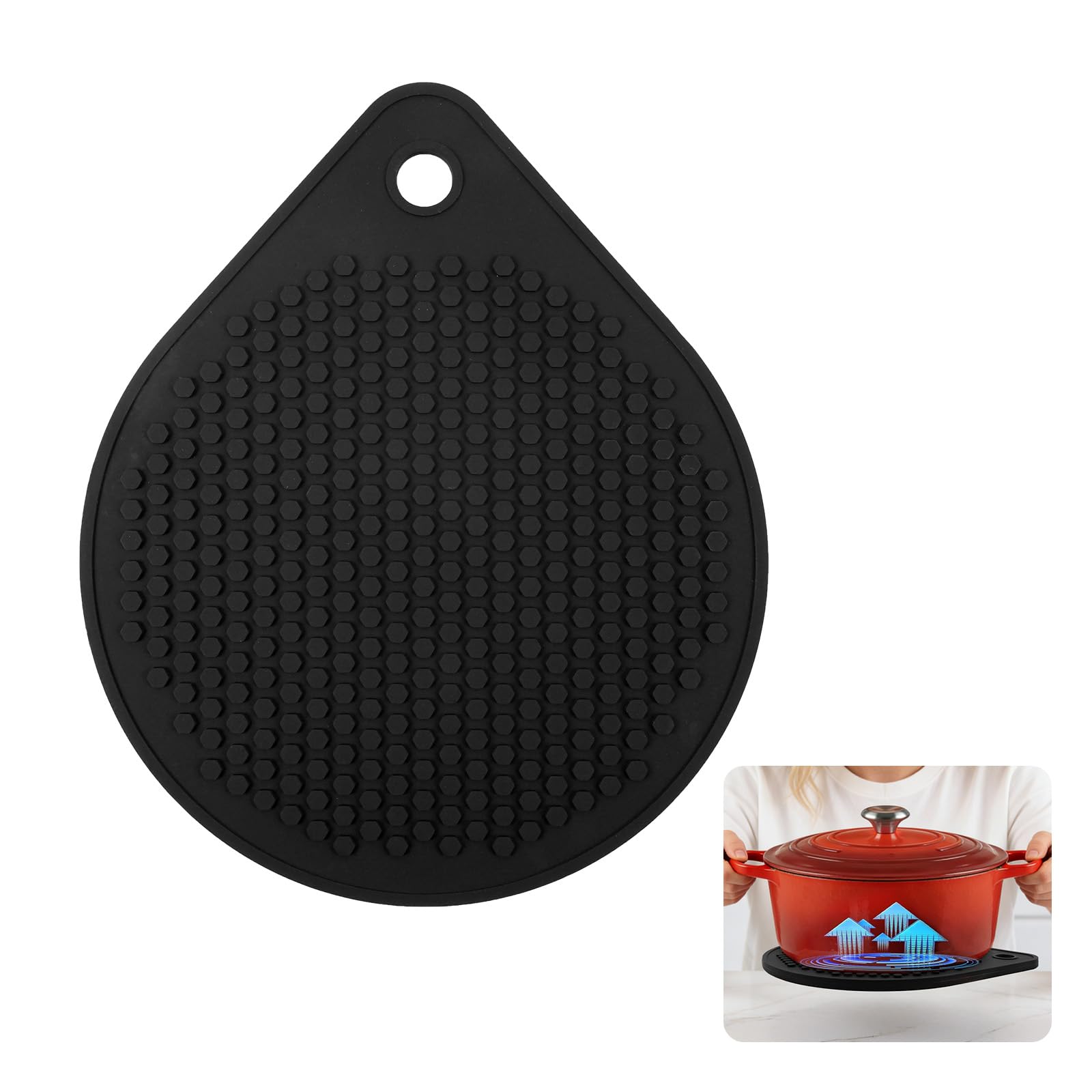 Dessous de plat magnétique en silicone pour éviter les brûlures de casseroles sur la table