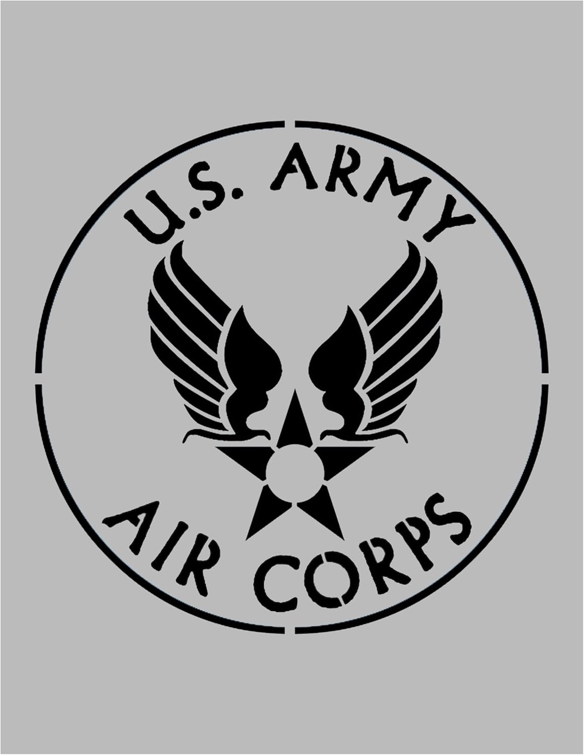 Amazon com : US Army Air Corps Emblem Insignia Reusable Stencil (8 5 quot x
