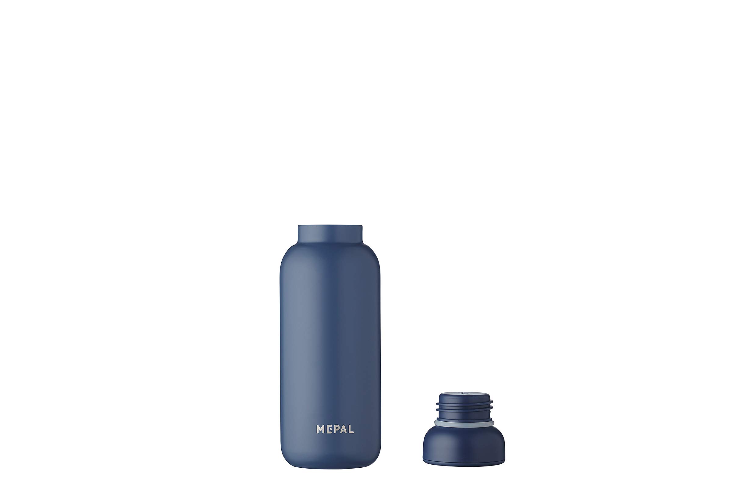 Mepal - Botella isotérmica Ellipse - Botella Agua Termica de Doble Pared - Botella para beber Sobre la Marcha - 9 horas caliente y 12 horas fría - Acero Inoxidable - 350 ml - Nordic Denim