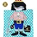 Hooded Pirate Beach Towel for Kids Beach and Pool Towels| Children's Towels for Ages 1 to 6 Years Old| Large Size 48 X 24 Super Absorbent| Boys Poncho Style for Baby & Toddlers - Pirate