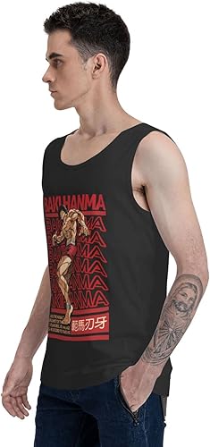 Miniatura 5 de Anime Baki The Grappler Hanma Baki - Camisetas sin mangas para hombre para fitness secado rápido gimnasio para hombre