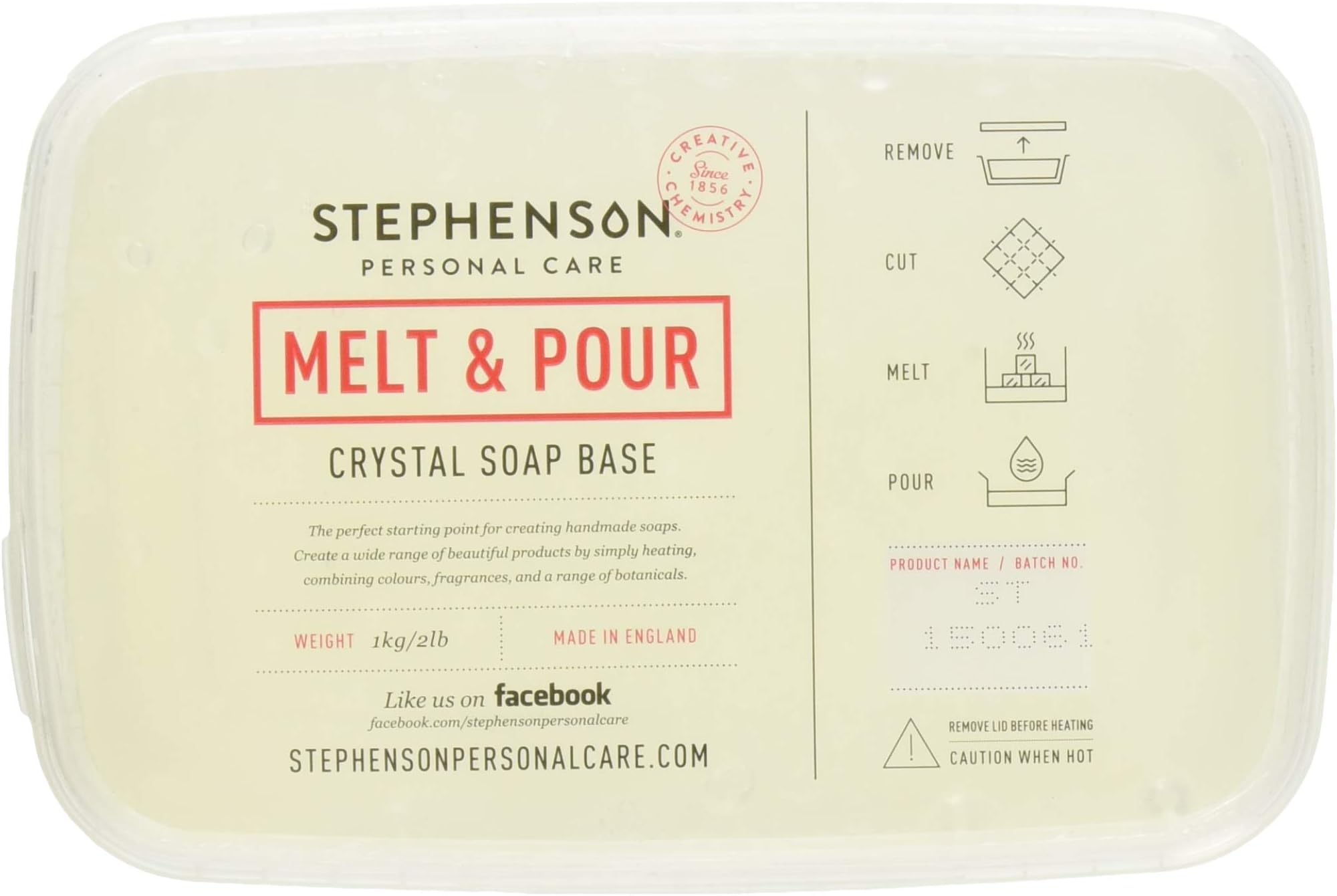 Stephenson Step-Clear Melt and Pour Soap Base 2lb