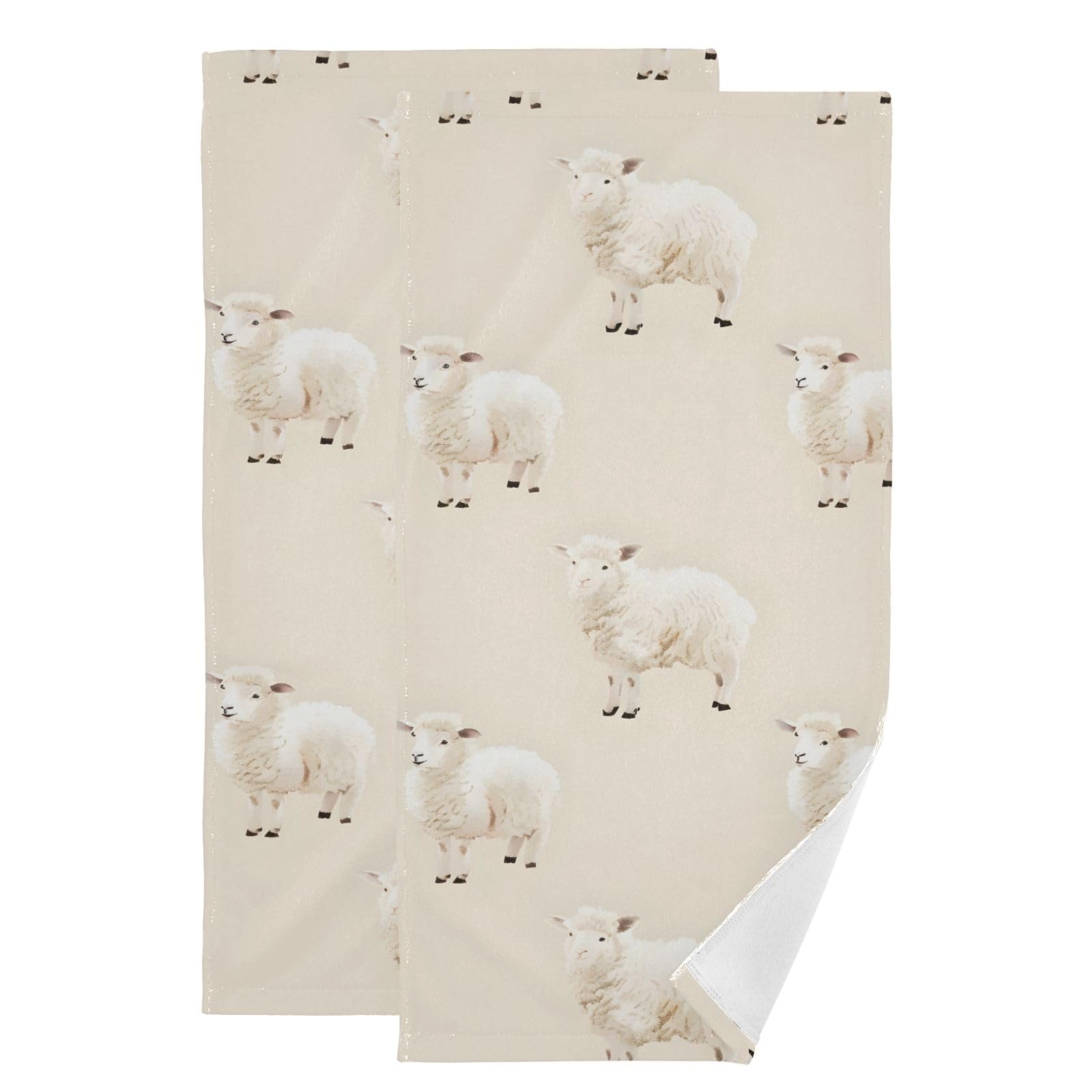 Toalla de gimnasio y baño decorativa en algodón suave, 36 x 72 cm