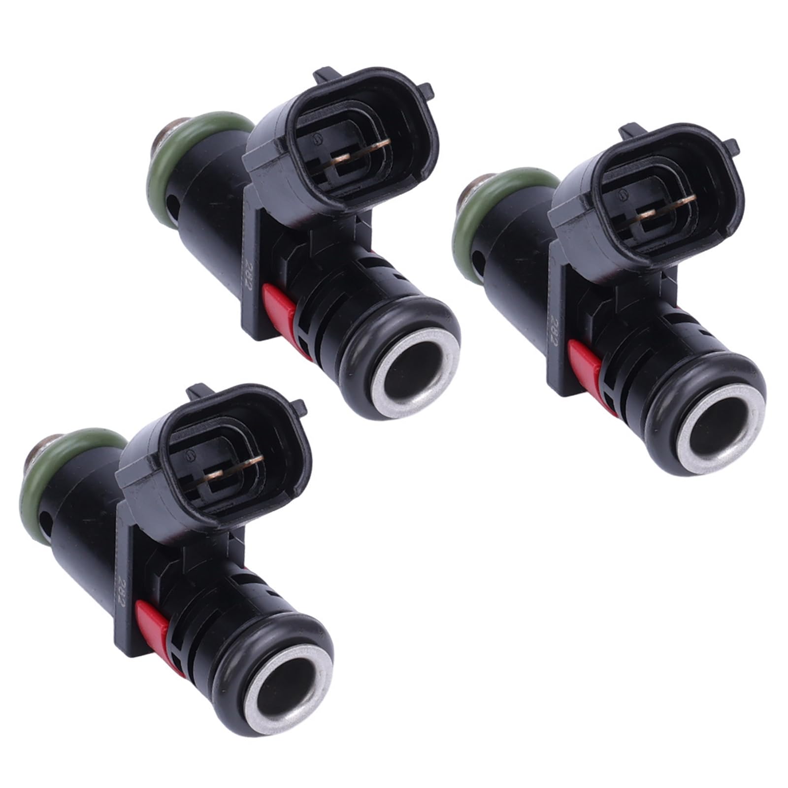03E906031C Lot de 3 injecteurs compatibles avec Polo 9N Cordoba 6L Ibiza 6L Fabia 6Y Roomster 5J 1.2, 03E906031C Unité d'injection de carburant