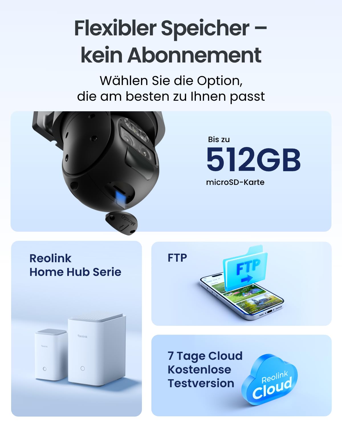 Reolink 4K PTZ Überwachungskamera Aussen Akku mit Auto-Tracking & Auto-Zoom | Dual Lens, Dual-Band WiFi 6, 30m Farbnachtsicht, KI-Erkennung, PTZ, 8MP Solar WLAN Kamera Outdoor, TrackMix Grau+Solarpanel