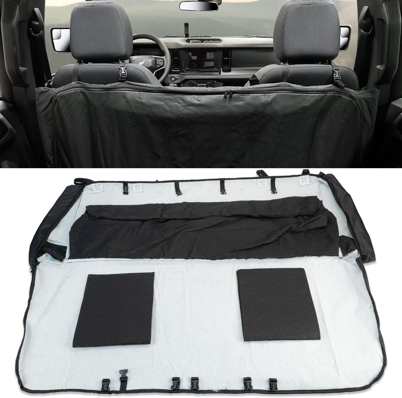 IAG I-Line Soft Top Window Storage Bag for Ford Bronco 4 Door 2021+ Soft Top (Not Sport)