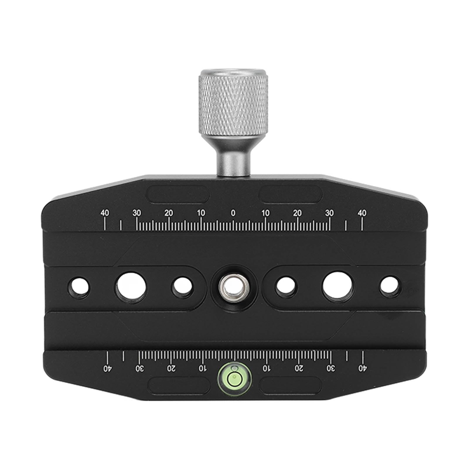 Quick Release Camera Clamp for 1/4in, 3/8in Screw Hole, Dual Bubble Levels, Lightweight with Nonslip Lock, Compatibility with