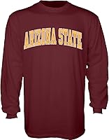 Vista 1 de Blue 84 NCAA Camiseta de Manga Larga para Hombre con Diseño Arqueado en Colores del Equipo