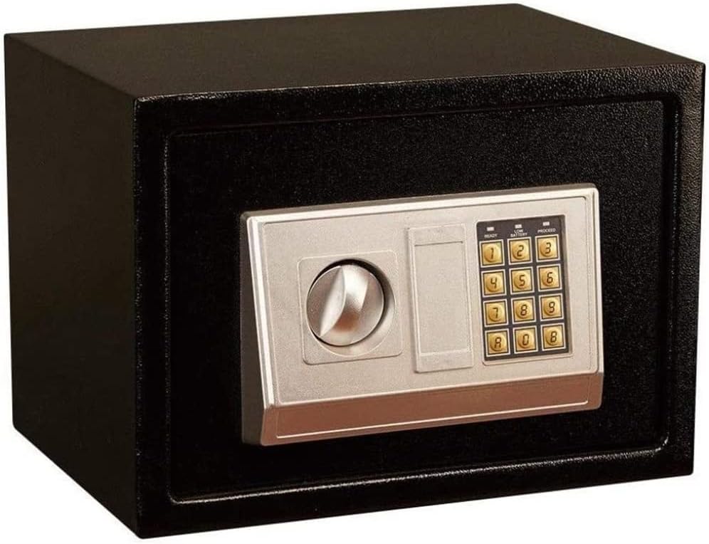 Cabinet Safes Safe Box for Home Digital Safe Box Steel Security Deposit Boxes with Keypad Home Office Money Cash Documents Electronic Storage Cabinet Safes 25x35x25cm