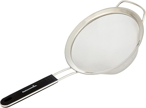 Miniatura 22 de Restaurantware Colador Chinois 1 Unidad de 11.8" de Acero Inoxidable con Tapa de China de Malla Extra Fina para Salsas, Fondos, Sopas, Caldos,