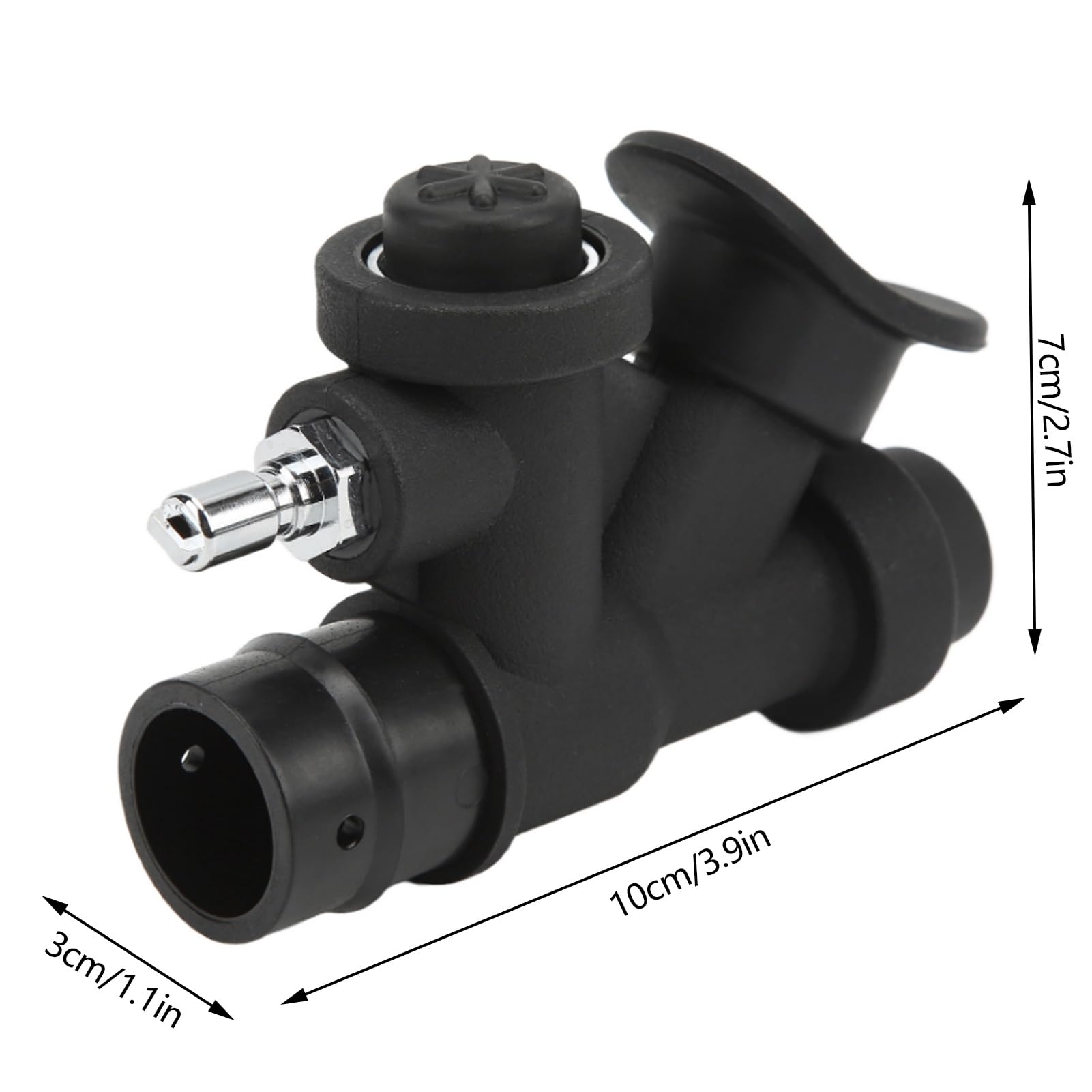 Plongée BCD Power Inflateur Oral Gonfleur Universel 45 Degrés Valve Décharge K Tuyau Standard 1 Pouce
