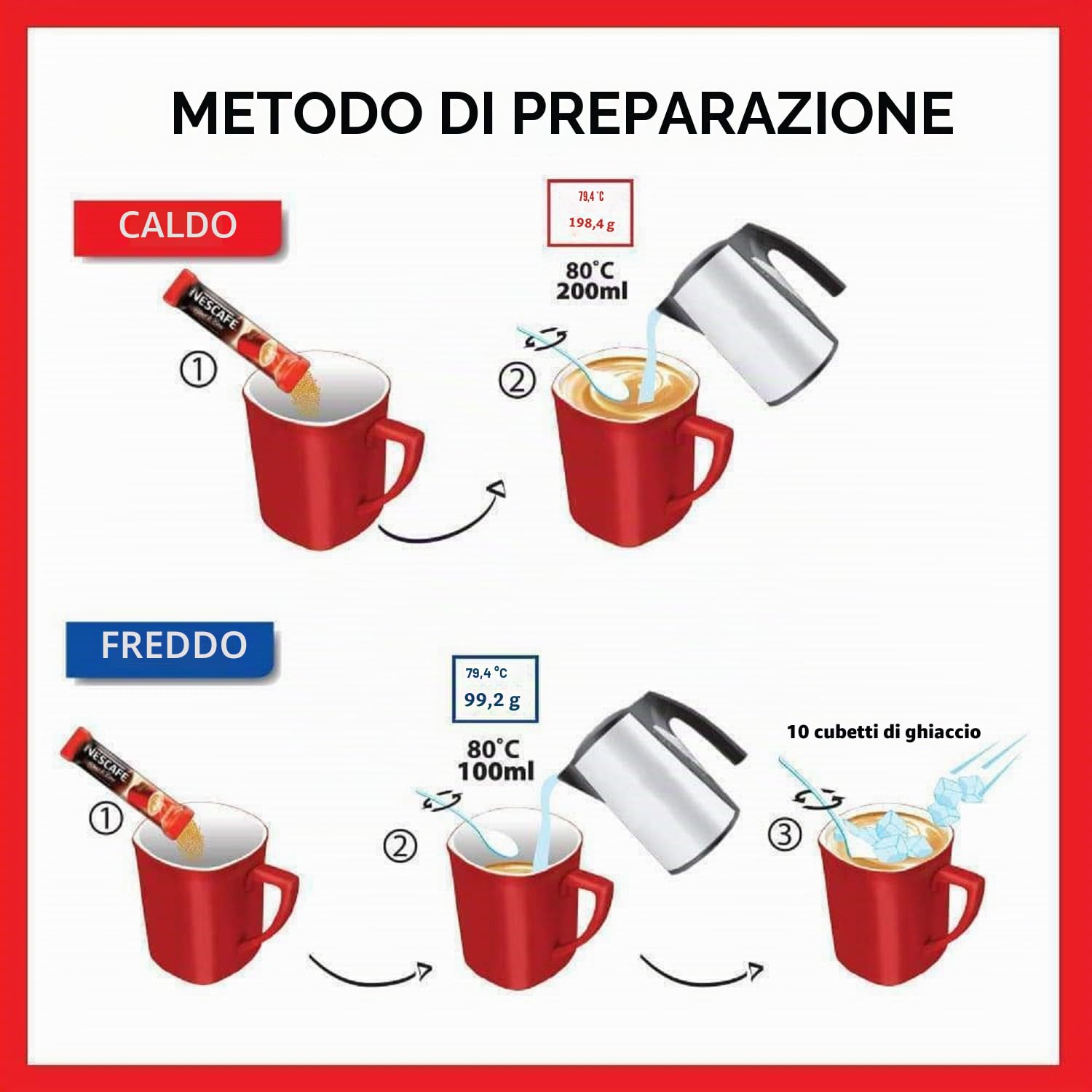 Nescafe 3in1 Creamy 60 Sacchetti (18 g / Sacchetto) Prodotto In Ue Lunga Data Di Scadenza Stock Fresco
