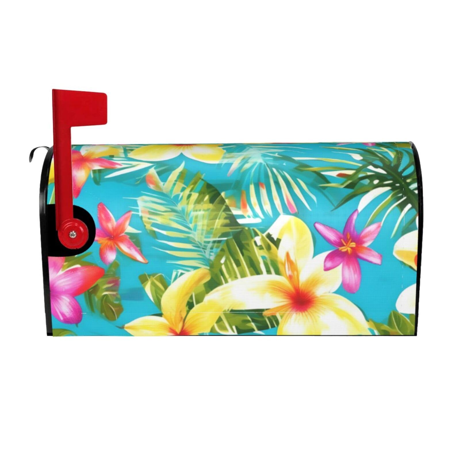 Summer Style Hawaiian Print Mailbox Cover Wraps Post Letter Box Cover Decor For Outside Garden Yard Farmhouse Home