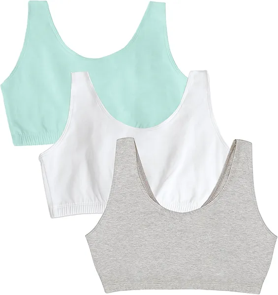 Fruit of the Loom Women's Multi-Pack Tank Top Style Sports Bra