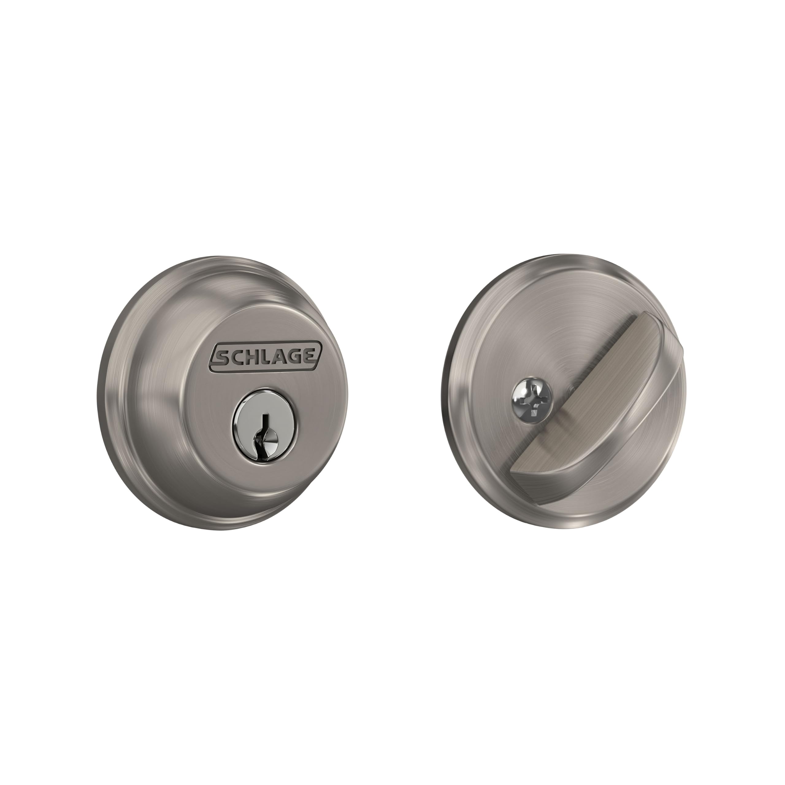 Schlage B60N505 Deadbolt - Keyed Entry, Bright Brass -13 Schlage B60N505 Deadbolt - Keyed Entry, Bright Brass -13