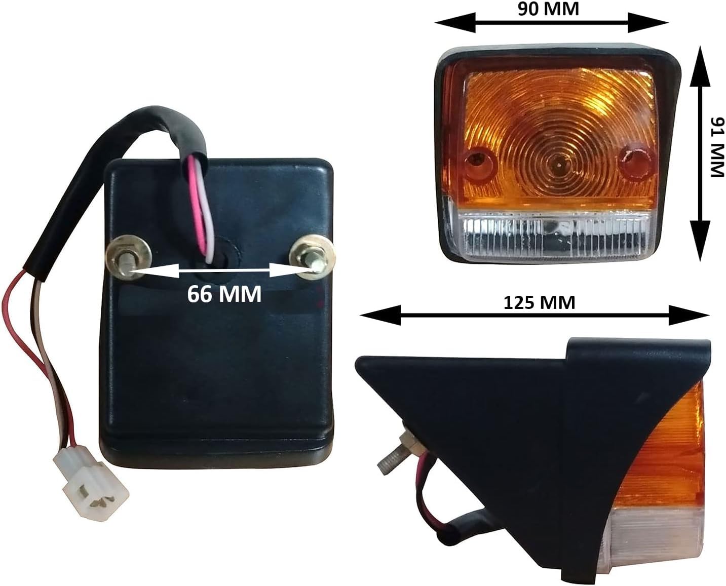 Anteriore Lato Indicatore Set Con 12v Lampadine Per per Mahindra Trattore Serie 4500 5500 6500 6000