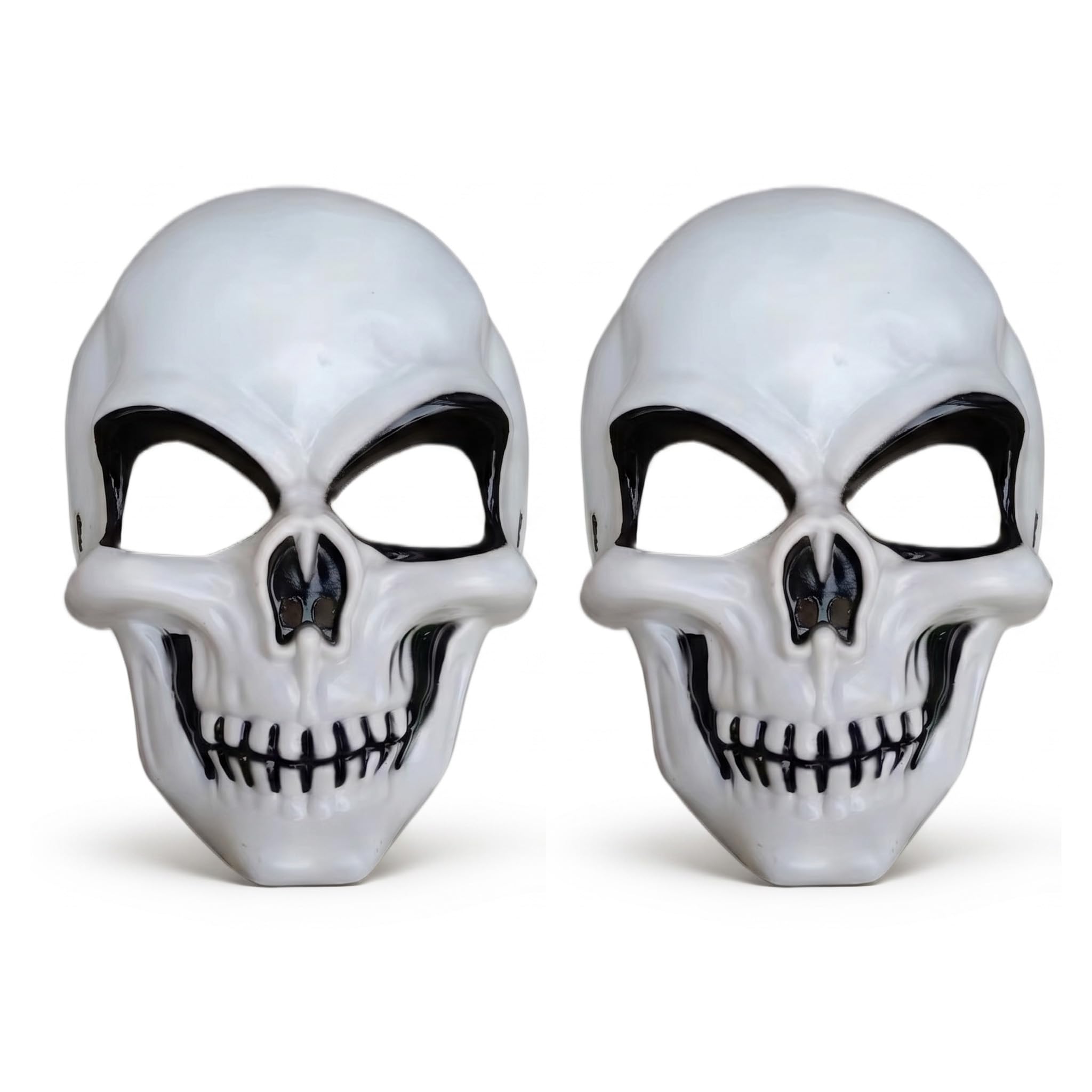 FestivalLaney 2 Pcs Spooky Halloween Skeleton Mask for Adult