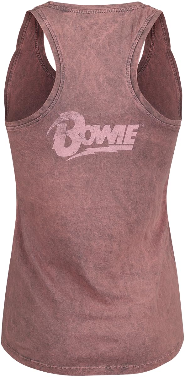 David Bowie Smoking Femme Top Corail Regular/Coupe Standard
