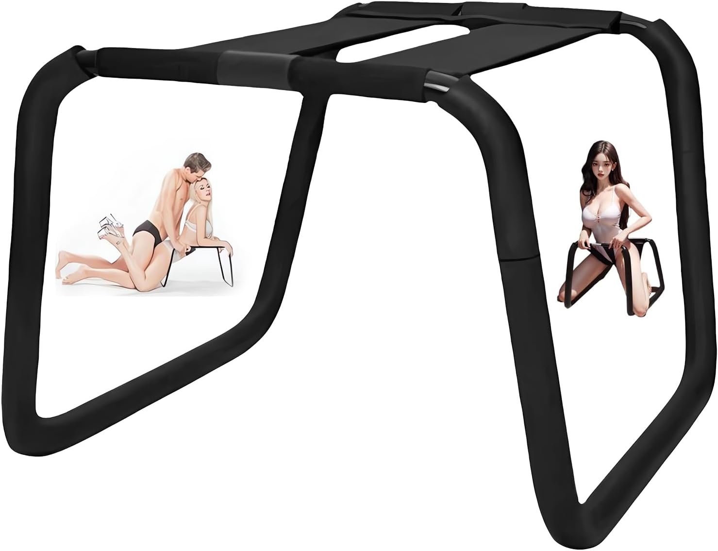 Sex Chair for Couples BDSM Sex Toys, Multifunctional Sex Position Enhancer Chair Adjustable Sex Bench with Bouncing Mount Seat, Weightless Riding Sex Stool Sex Furniture for Bedroom