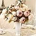 SHINE-CO LIGHTING Artificial Peony Silk Flowers Bouquet Glorious Moral for Home Office Decoration and Weddings (Light Pink)