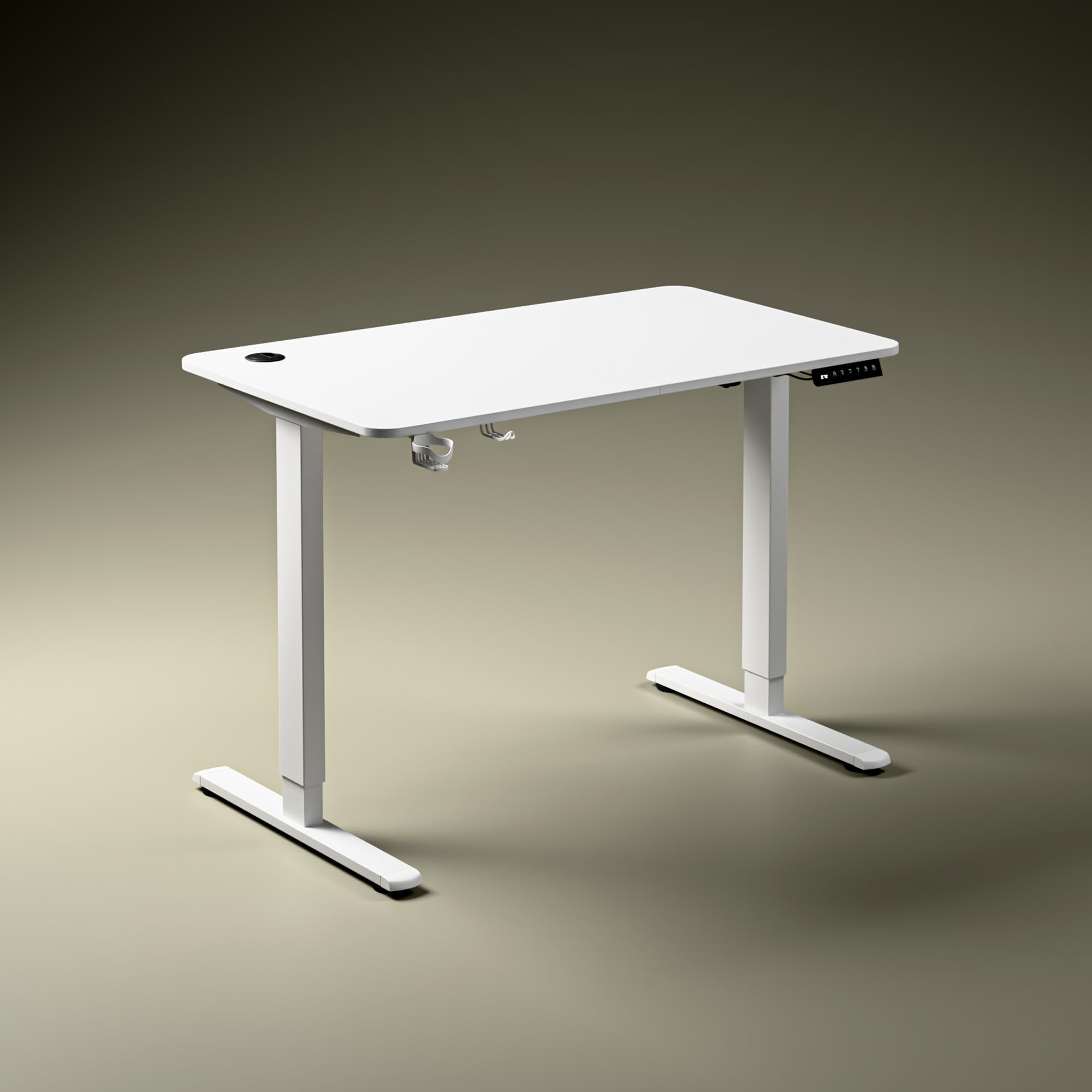 Green Soul Imperium Neo Height Adjustable Table for Office Work | Sit Stand Desk with Integrated Charging | Advance Memory Preset | 3 Year Warranty | (White,1000 x 600 Top)-image-25