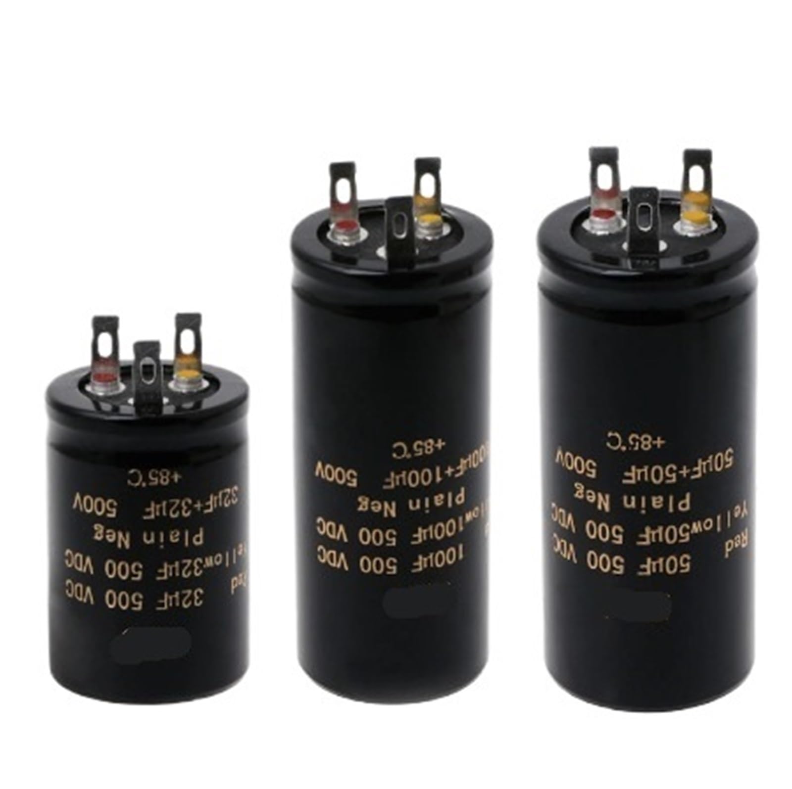 KSZHZYMGX 1PCS 100+100uf,50+50uf,32+32uf,500V Electrolytic Capacitors(50uf)