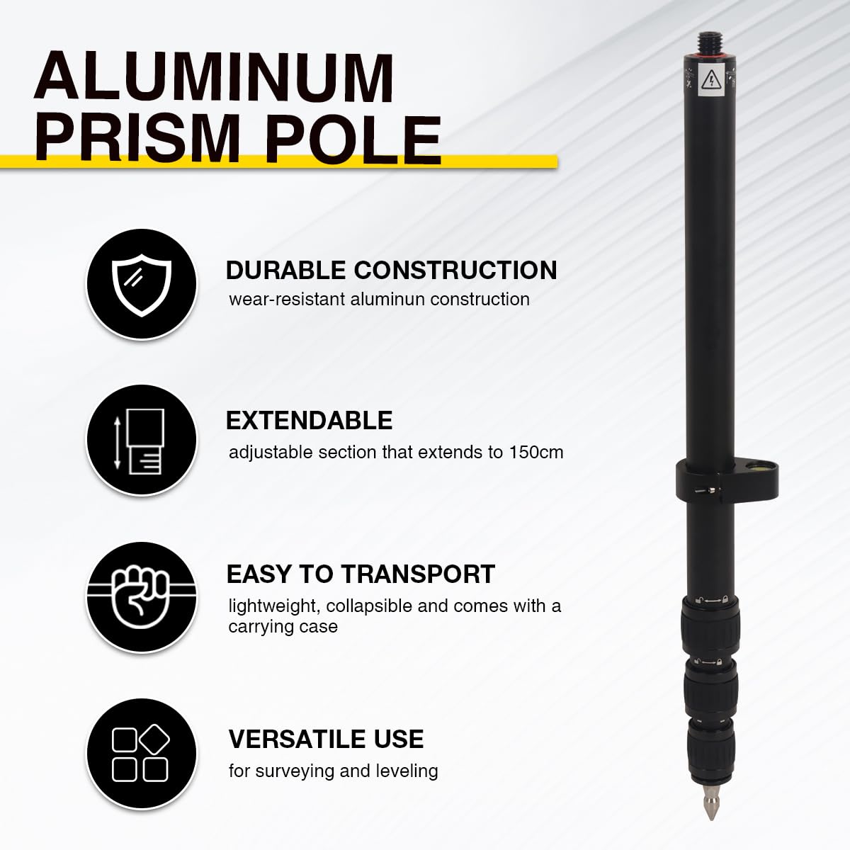 Snapklik.com : DMITER Telescopic GPS Rover Rod - 5 FT/1.5M Aluminum GPS ...