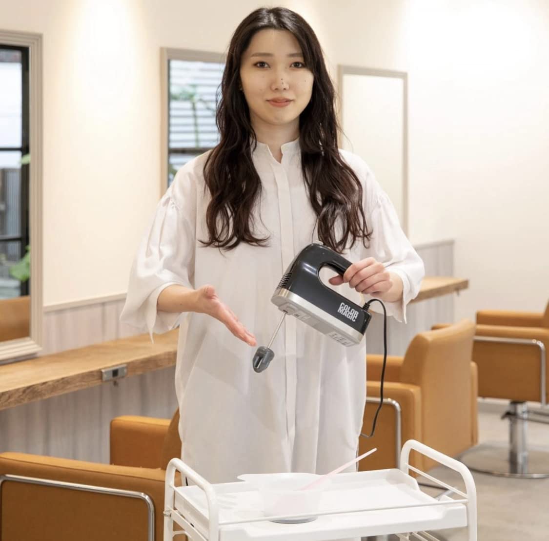 ヘアカラー剤専用　カラーマジック ハンドミキサーCM-2本体（ビーター2本付き） Amazon.co.jp: CM-2 専用ビーター（2本）/ カラー剤専用ハンドミキサー