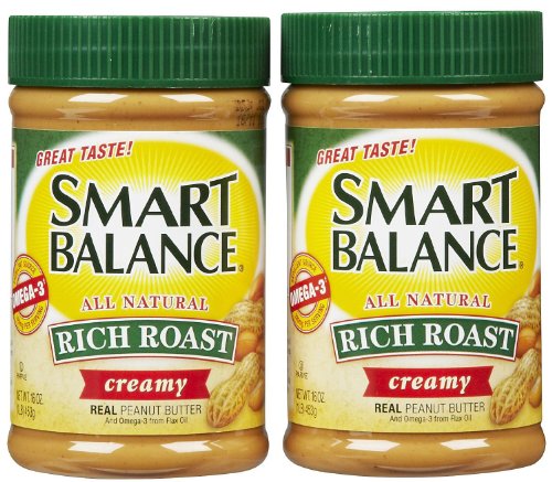 Smart Balance All Natural Rich Roast Creamy Peanut Butter 16 oz (Pack of 12) #1