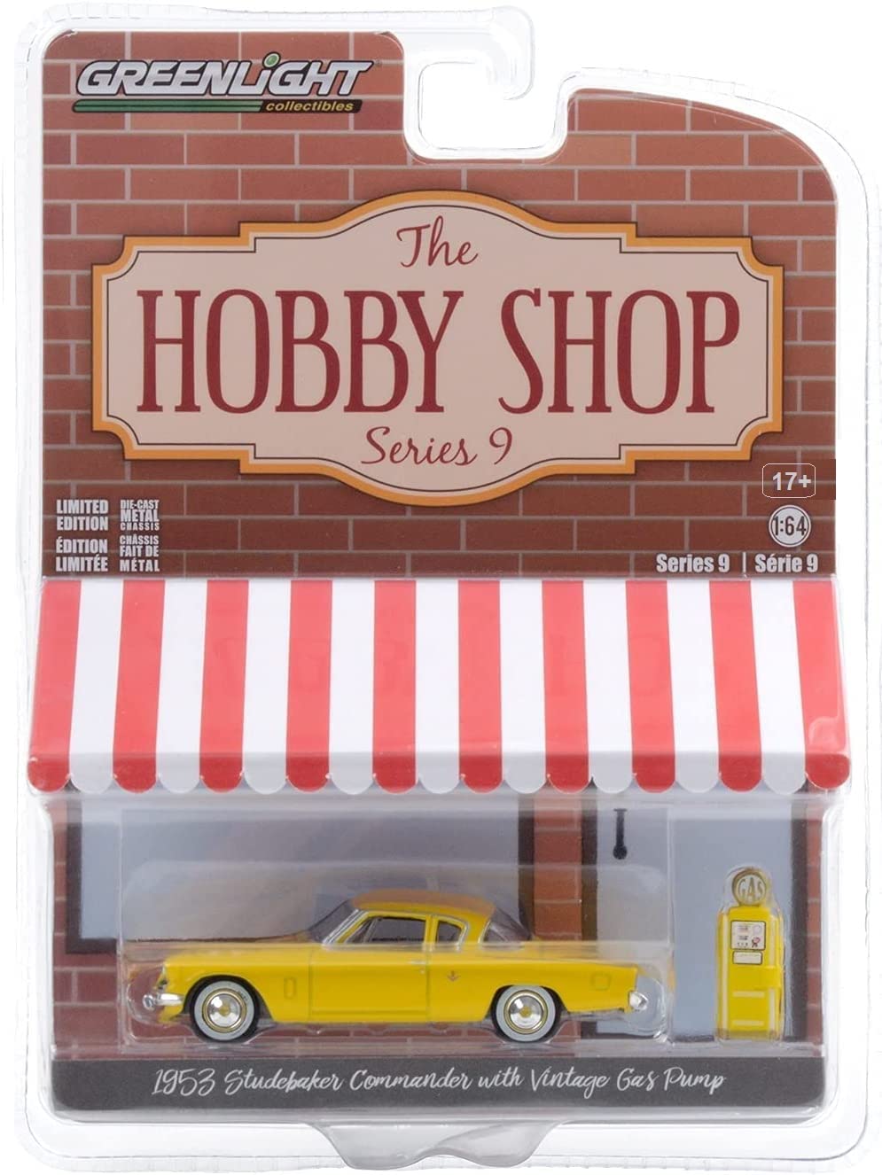 1953 Studebaker Commander with Vintage Gas Pump Greenlight