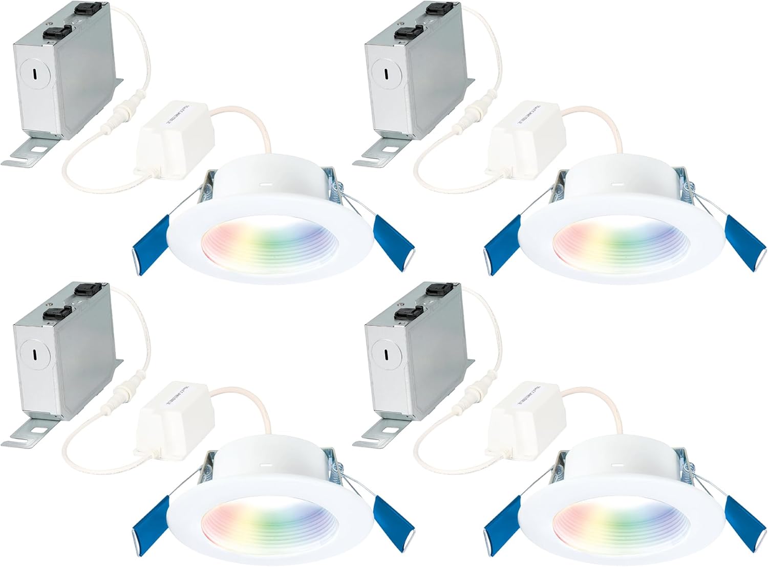 HAL0 4" Smart Wi-Fi® Recessed Canless LED Downlight 4-Pack Connected by WiZ Pro - RLWZC409-4PK
