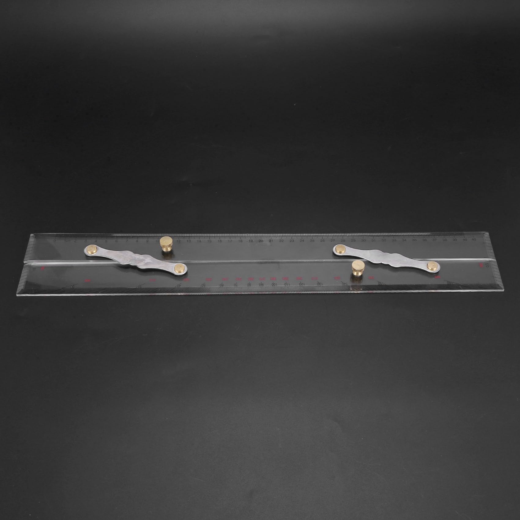Lot de 4 règles marines parallèles - Règle parallèle - Points d'attribution - 450 mm