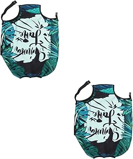 Capa De Bagagem Lavável 2 Peças Capa De Mala De Praia Capa Decorativa De Mala Envoltório De Bagagem Protetor De Bagagem Poliéster Haste De Tração Viagem Com Rodas