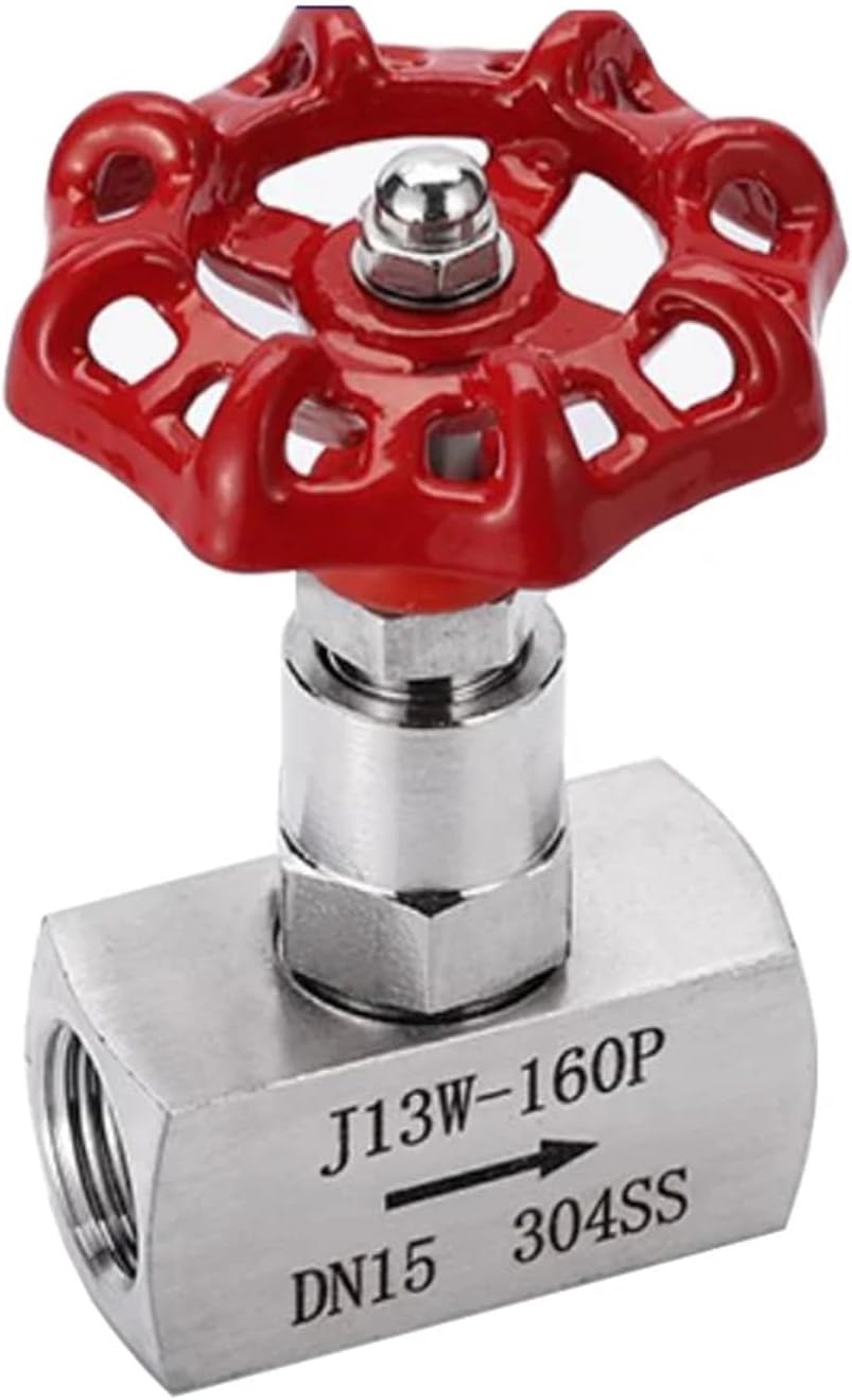 1/4" 3/8" 1/2" Stainless Steel High Pressure Needle Valve J13-160P Female Thread Globe Valve(1/4")