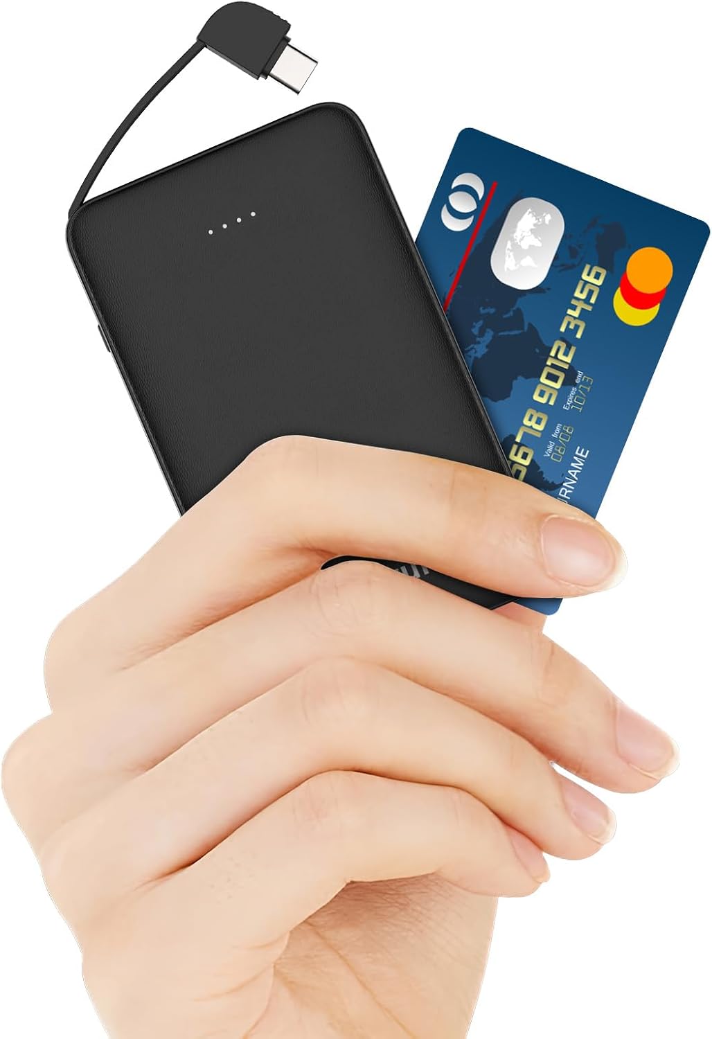 Slim Transportable Charger with In-built USB C Cable,20W Quick Charging Energy Financial institution,Small Mini Light-weight Telephone Battery Pack 6000mAh,Extremely Skinny Journey Necessities for iPhone 16 15 Collection,Samsung,Android