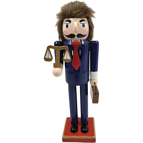 Santa's Workshop 14" Lawyer Nutcracker