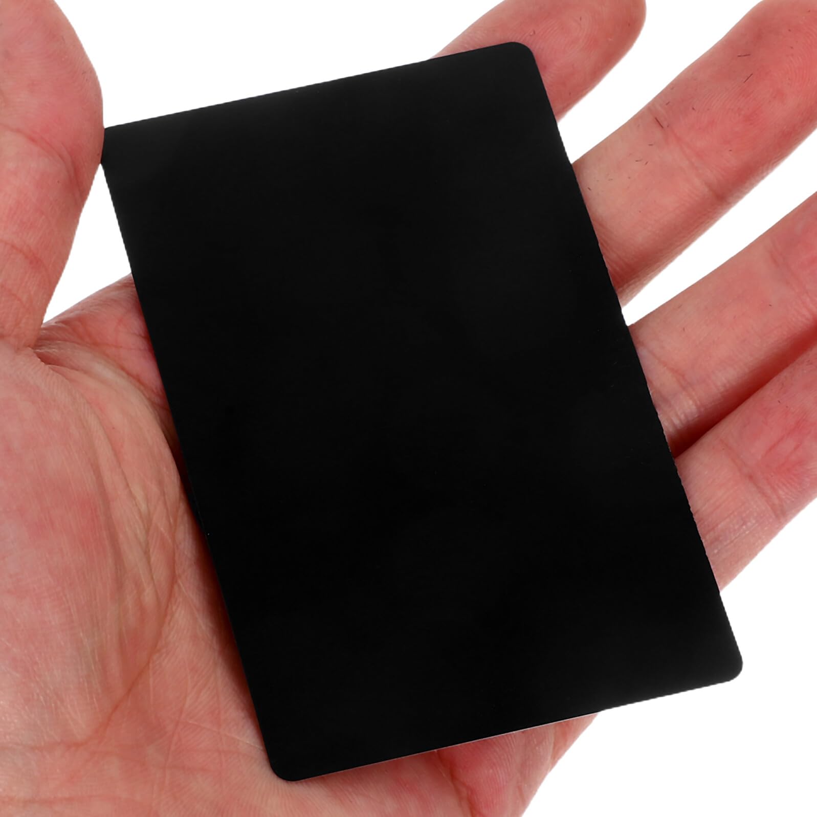Tarjetas Metálicas en Blanco Negras 200 Piezas 86x54x0,21 Mm