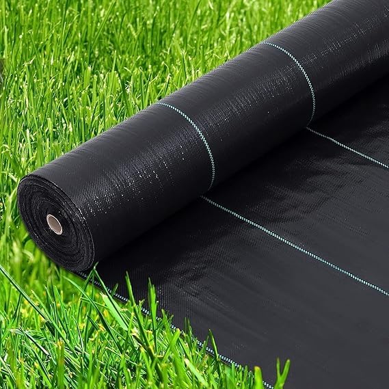 HHBR 1.2x5 Meter Weedmat Landscape Fabric, Heavy Duty Ground Cover with Lining, Landscape Fabric 110 GSM Weed Block Gardening Mat for Gardens, Agriculture, Outdoor Projects with Long Life-image-29
