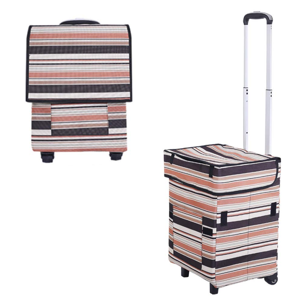 Falytemow 折りたたみ式ユーティリティカート 断熱バッグ付き 折りたたみ式 再利用可能 ショッピングトロリーバッグ 車輪と伸縮ハンドル付き 防水 オックスフォード生地 折りたたみ食料 Amazon｜Falytemow 折り畳み式 ショッピングカート エコバッグ 買い物