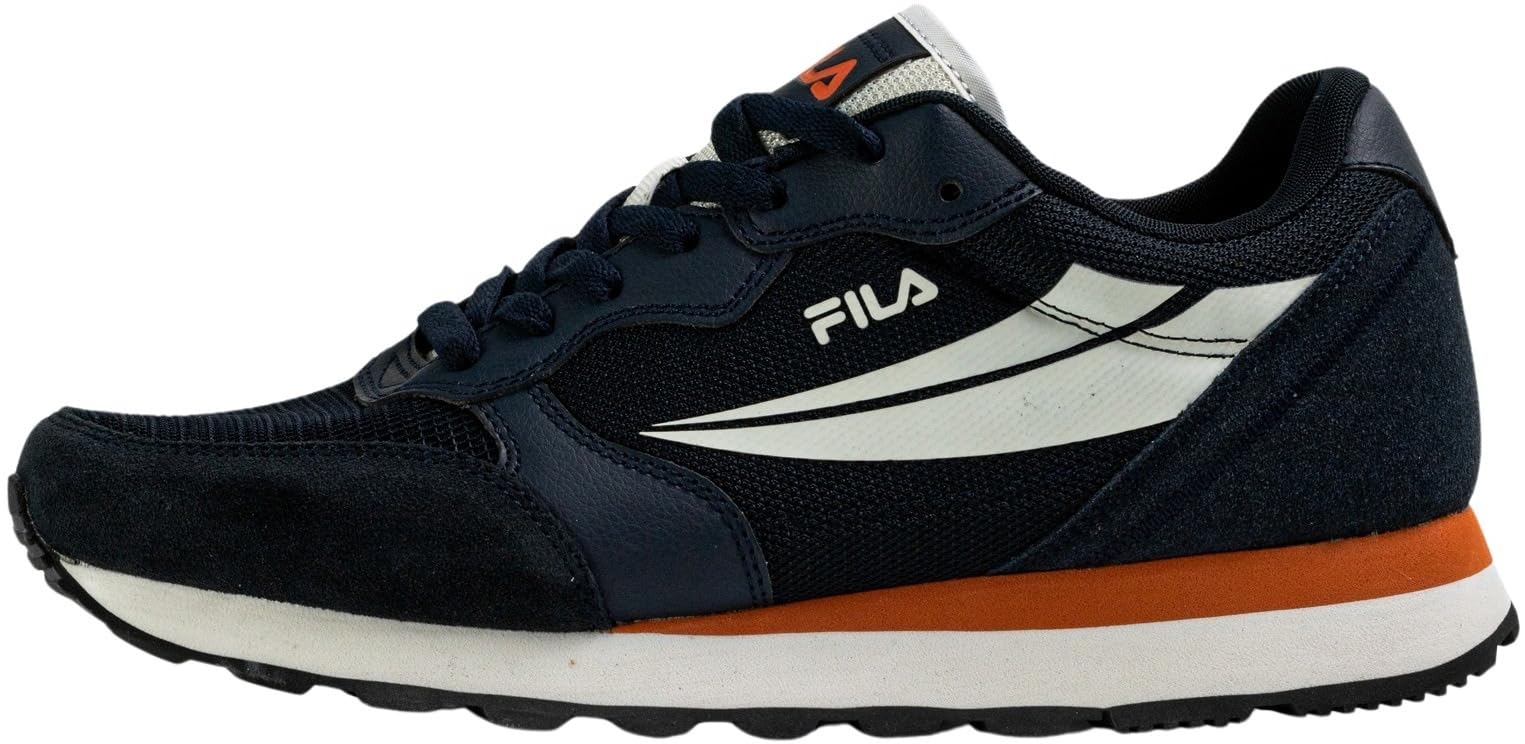 FILA Men's Hypert Trainers, Fila Navy Scarlet Ibis, 7 UK