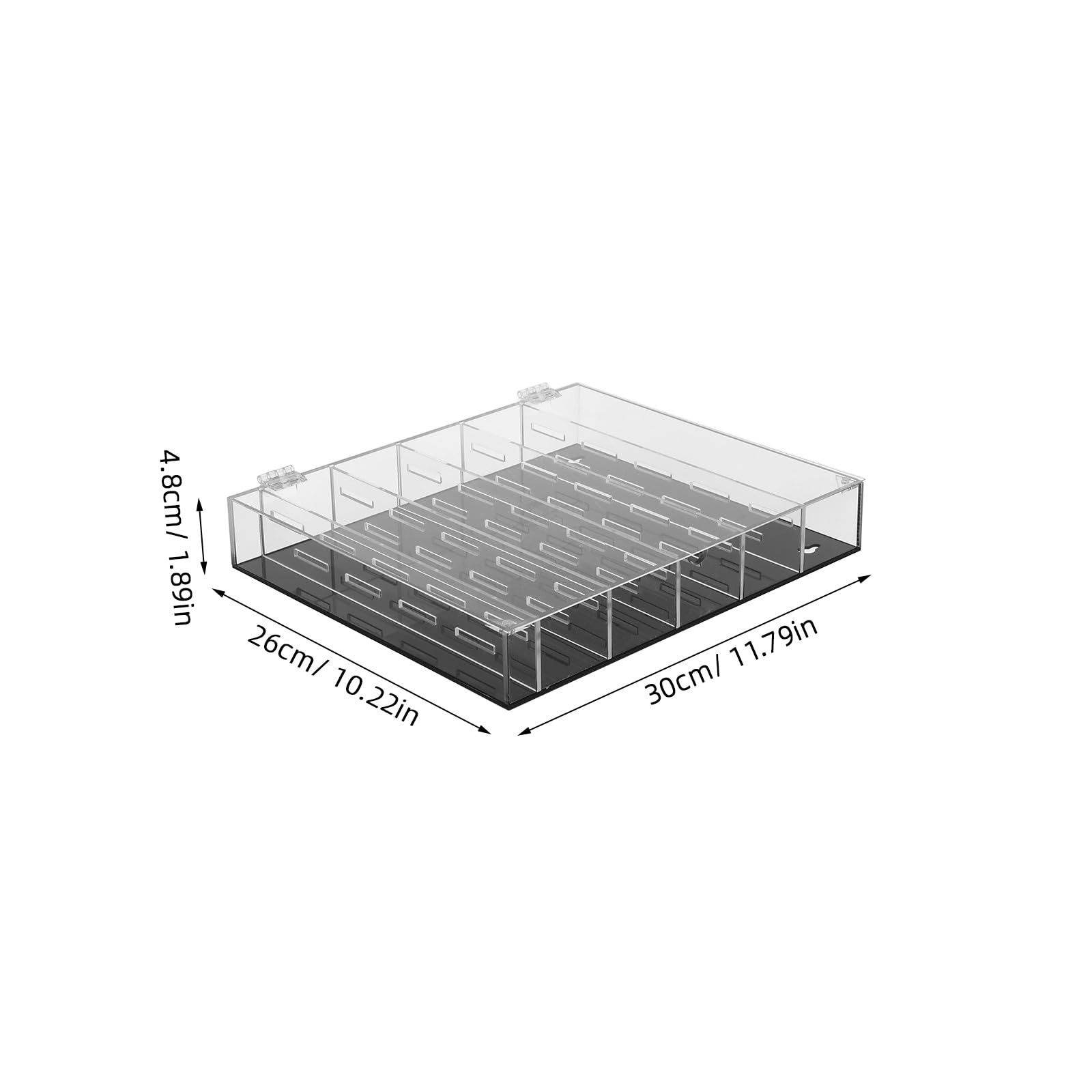 Vitrina para Monedas de desafío: Soporte acrílico para Monedas, medallas, fichas de póker, Pines, Insignias y coleccionables. Caja de Almacenamiento Transparente con 45 Ranuras para el