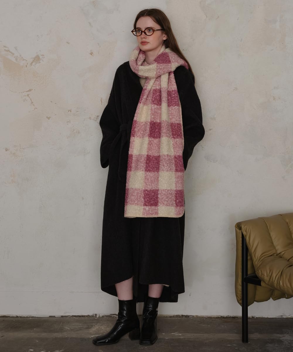 Winter Warm Scarf for Women Cold Weather Chunky Wrap Shawl Scarfs Big Thick Soft Plaid Blanket Scarves - Image 7