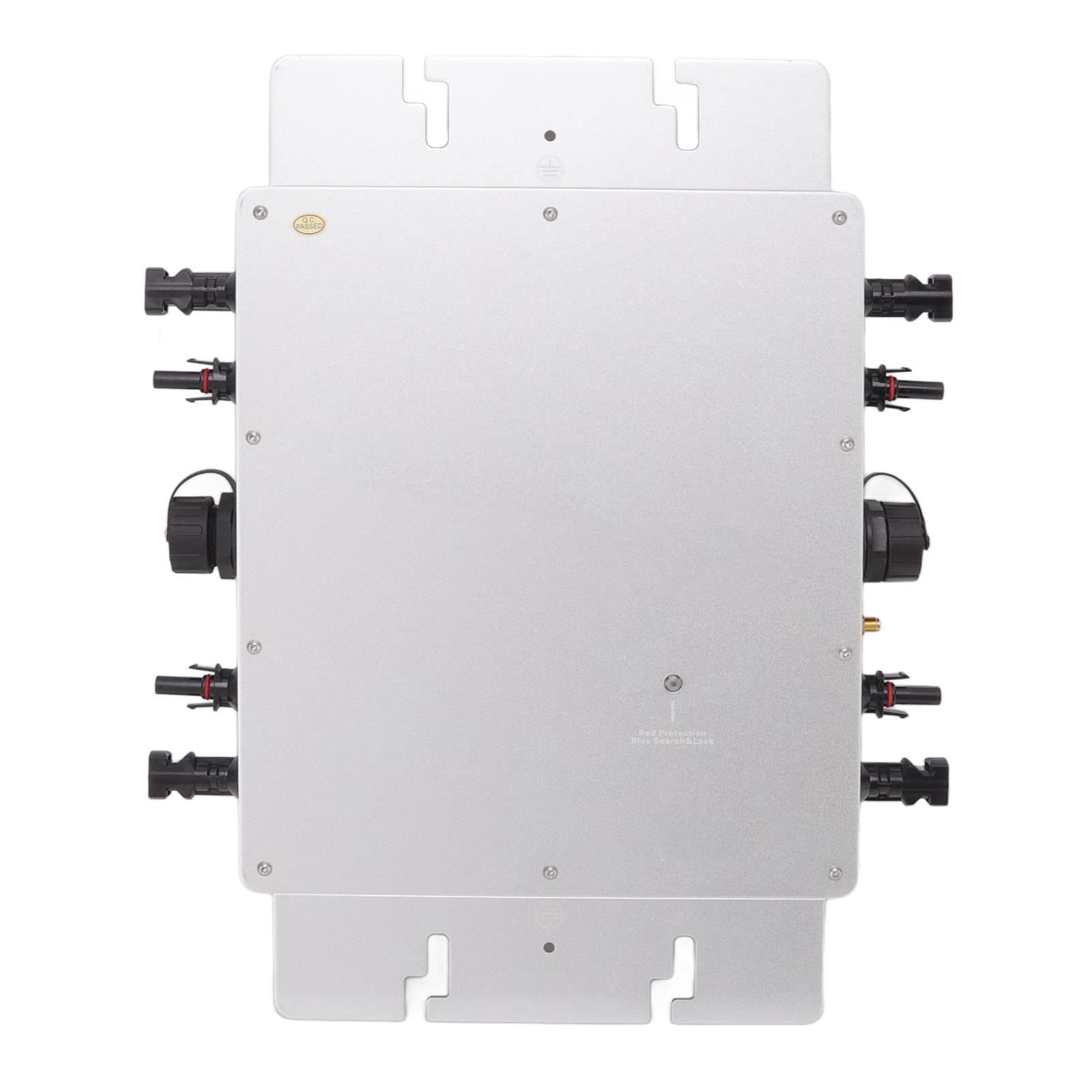 Fdit Solar Grid Tie Mikrofalownik 1600W Dual Voltage 120V 230V IP65 Na | Obudowa z Aluminium, 99,5% Efektywności MPPT, 4 Wejścia MPPT dla 4 Paneli Słonecznych, Monitoring Aplikacji 433 MHz,