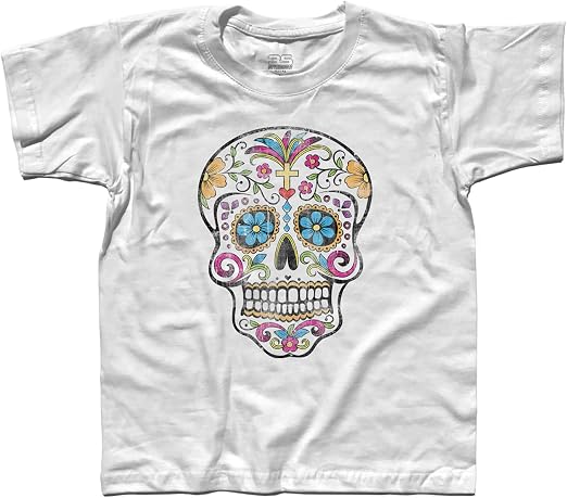 3stylershop T-Shirt Bambino Teschio Messicano - Traditional Tattoo :  Amazon.it: Abbigliamento